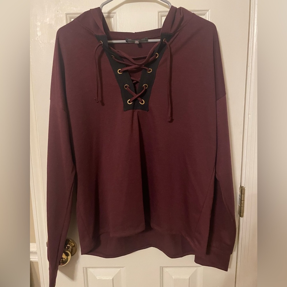 Dark purple causal hoodie. Size medium. Purchased from TJ Maxx.
